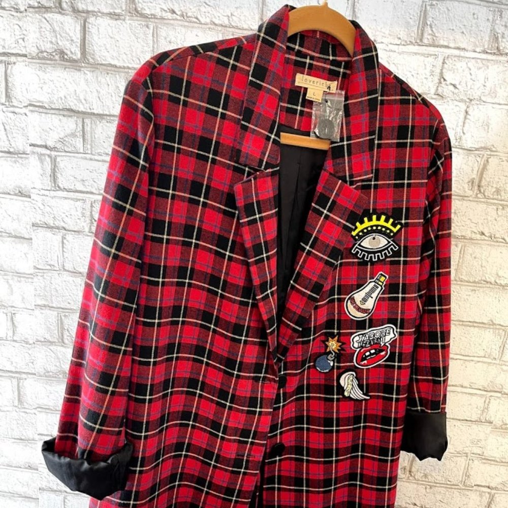 Very J Loveriche Plaid Jacket